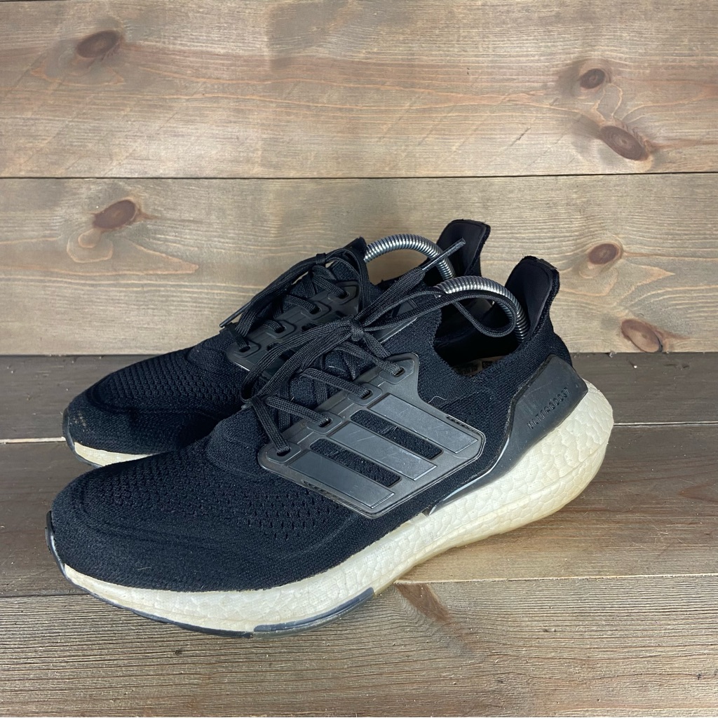 Adidas Ultraboost 21 Womens Size 8.5 Shoes Black White Athletic Running Sneakers
